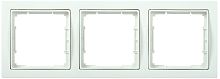 Рамка 3-местная квадратная РУ-3-ББ BOLERO Q1 белый | код EMB32-K01-Q1 | IEK